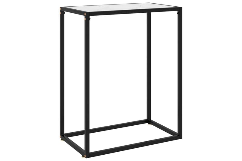 konsolbord 60x35x75 cm hærdet glas hvid - Hvid - Møbler - Borde - Aflastningsbord - Konsolbord & sidebord