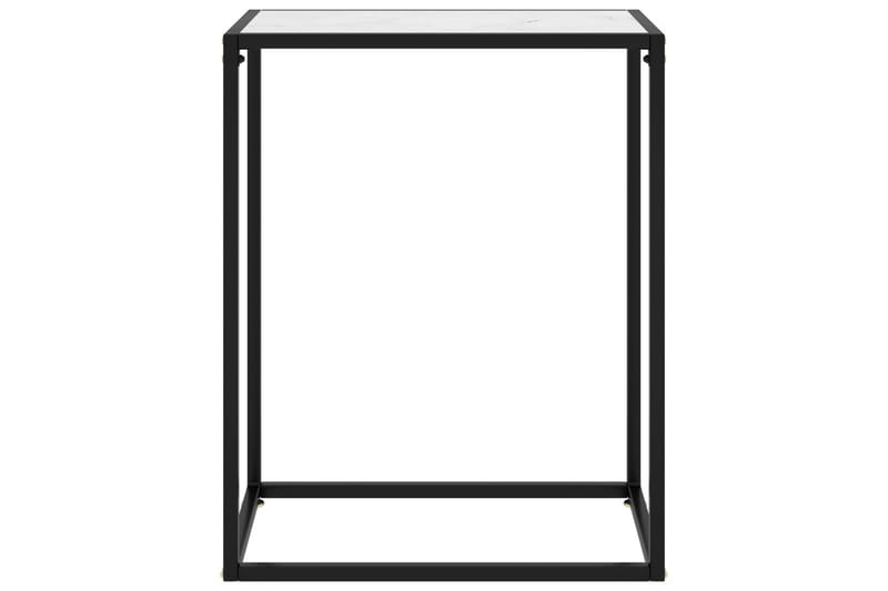 konsolbord 60x35x75 cm hærdet glas hvid - Hvid - Møbler - Borde - Aflastningsbord - Konsolbord & sidebord