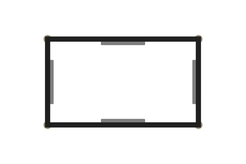 Konsolbord 60x35x75 cm hærdet glas transparent - gennemsigtig - Møbler - Borde - Aflastningsbord - Konsolbord & sidebord