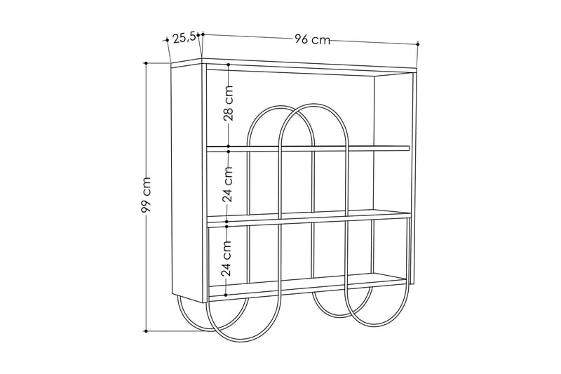 Riskalen Konsolbord - Brun - Møbler - Borde - Aflastningsbord - Konsolbord & sidebord