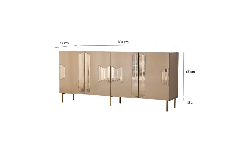 Seyring Konsolbord 180 cm - Bronze - Møbler - Borde - Aflastningsbord - Konsolbord & sidebord