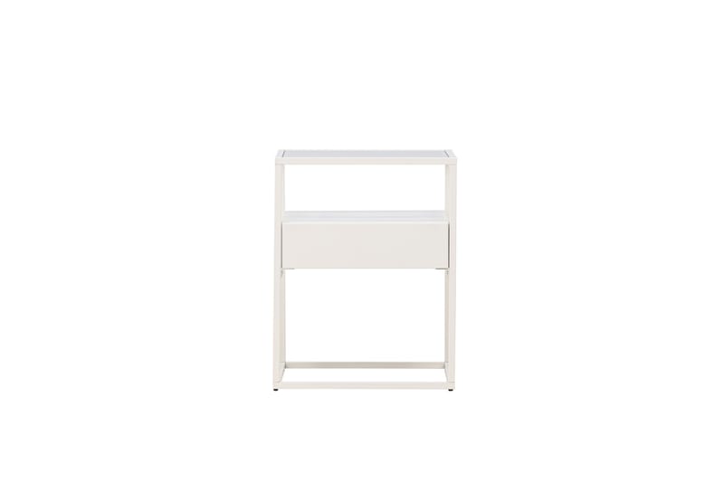 Fortaleza Sidebord 40x40 cm - Hvid - Møbler - Borde - Aflastningsbord - Lampebord