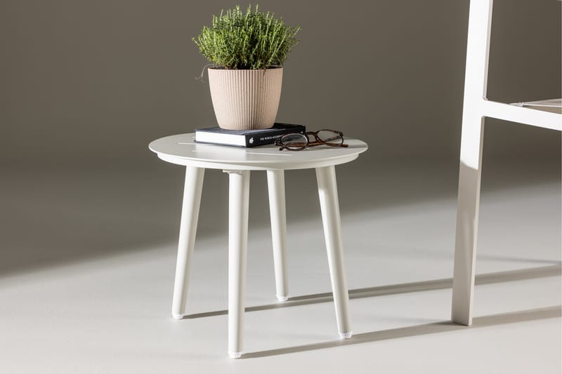 Lina Sidebord 50 cm - Beige - Møbler - Borde - Aflastningsbord - Lampebord