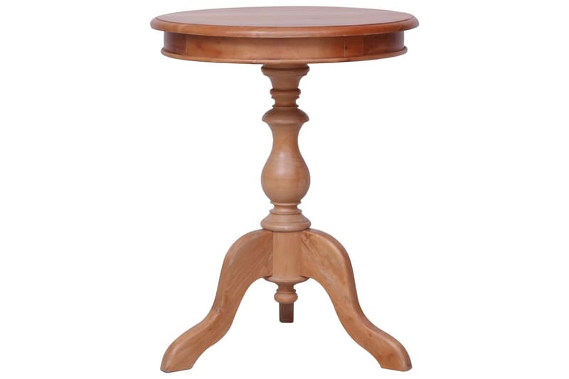 Sidebord 50 x 50 x 65 cm massivt mahognitræ natur - Brun - Lampebord - Bakkebord & små borde
