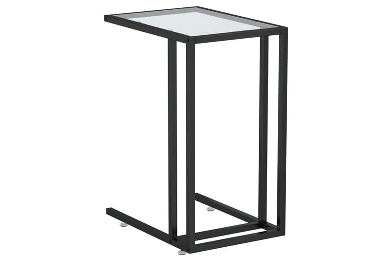 sidebord 50x35x65 cm hærdet glas transparent - gennemsigtig - Møbler - Borde - Aflastningsbord - Lampebord