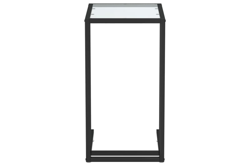 sidebord 50x35x65 cm hærdet glas transparent - gennemsigtig - Møbler - Borde - Aflastningsbord - Lampebord