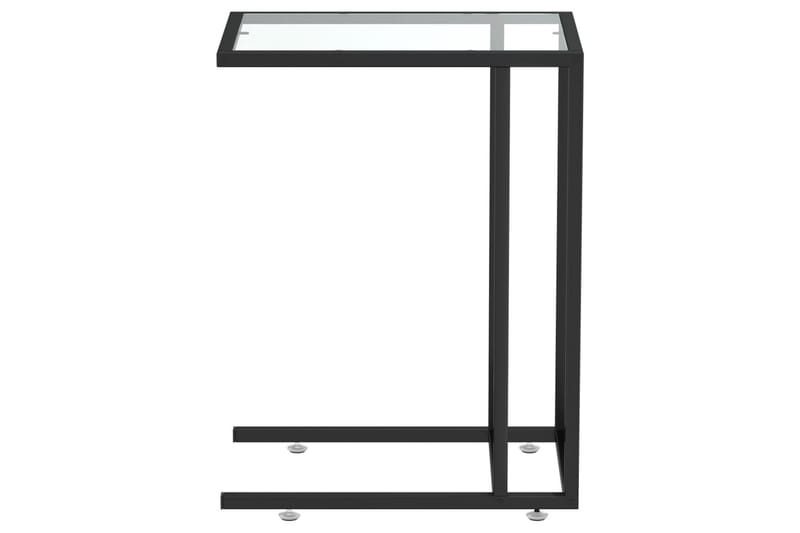 sidebord 50x35x65 cm hærdet glas transparent - gennemsigtig - Møbler - Borde - Aflastningsbord - Lampebord