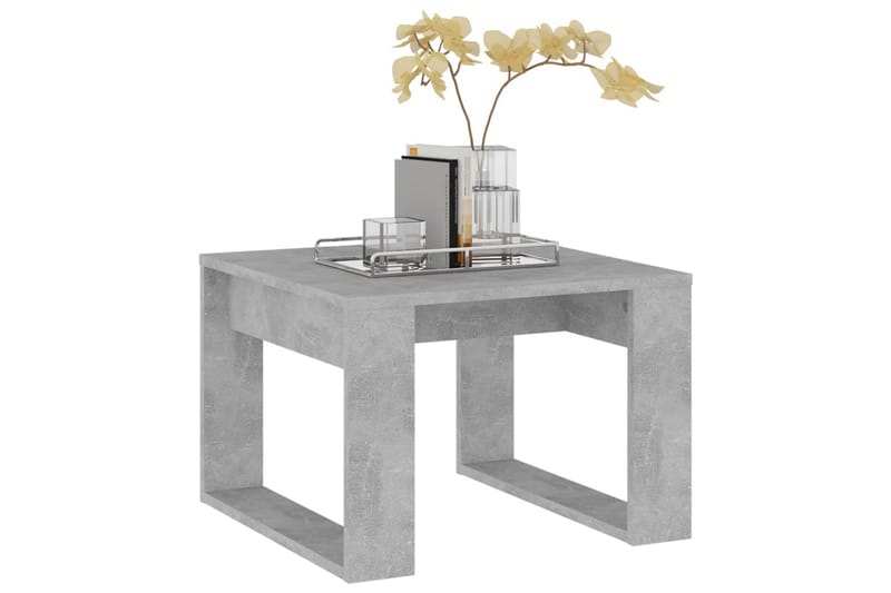 sidebord 50x50x35 cm spånplade betongrå - Grå - Lampebord - Bakkebord & små borde