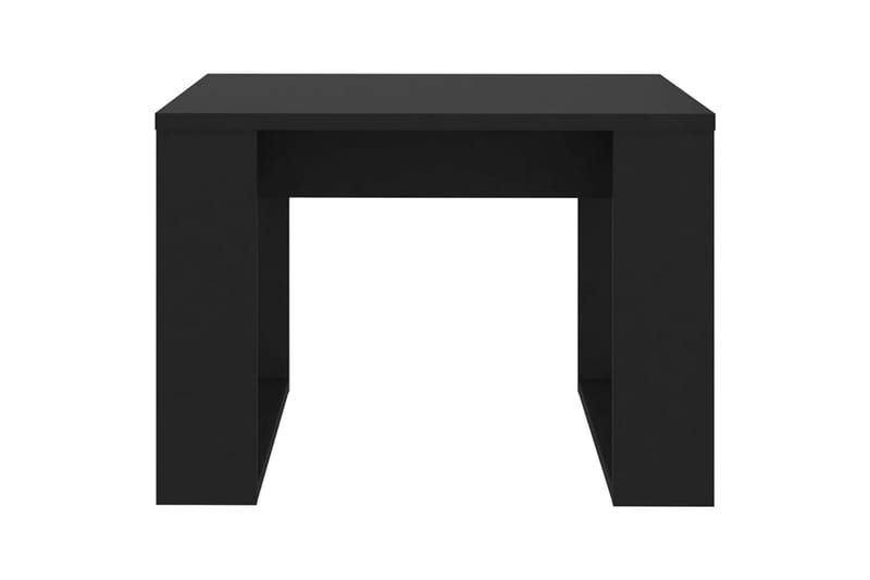 sidebord 50x50x35 cm spånplade sort - Sort - Lampebord - Bakkebord & små borde