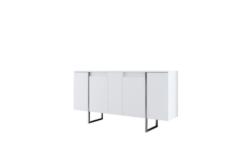 Luxe Konsolbord 160 cm - Hvid/Sølv - Møbler - Borde - Aflastningsbord - Entrébord