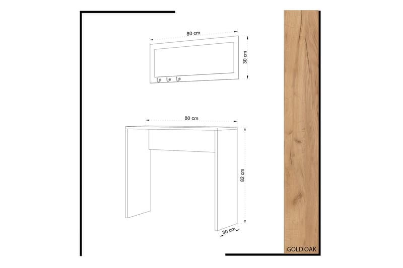 Mod design skrivebord - Træ - Møbler - Borde - Aflastningsbord