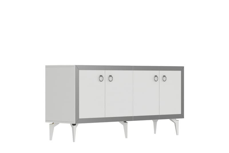 Ponny Konsolbord 150 cm - Hvid/Sølv - Møbler - Borde - Aflastningsbord - Entrébord