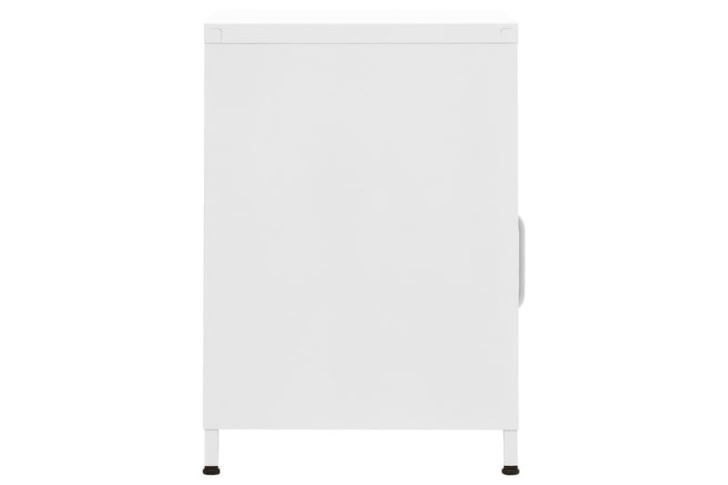 natbord 35x35x51 cm stål hvid - Hvid - Møbler - Borde - Aflastningsbord - Sengebord