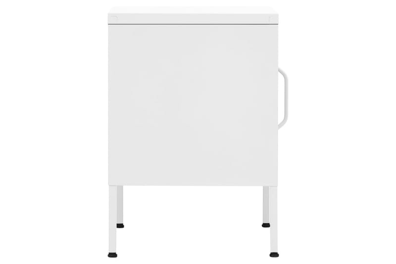 natborde 2 stk. 35x35x51 cm stål hvid - Hvid - Møbler - Borde - Aflastningsbord - Sengebord