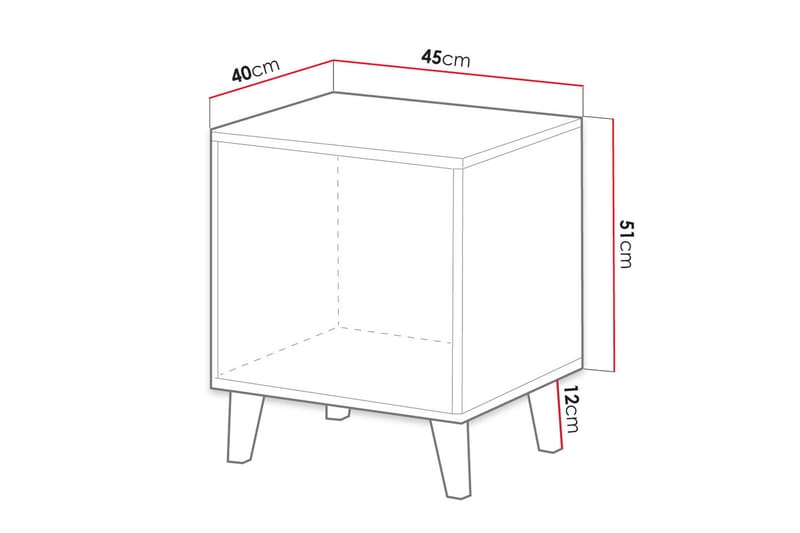 Sengebord 2-pak - Sort|Eg - Møbler - Borde - Aflastningsbord - Sengebord