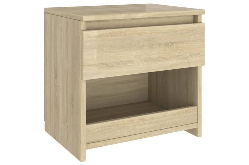 sengebord 40x30x39 cm spånplade sonoma-eg - Brun - Møbler - Borde - Aflastningsbord - Sengebord