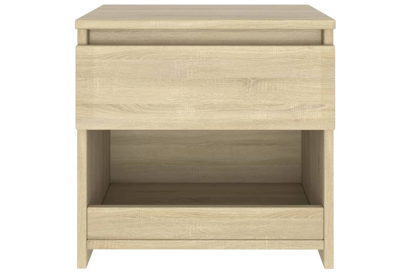 sengebord 40x30x39 cm spånplade sonoma-eg - Brun - Møbler - Borde - Aflastningsbord - Sengebord