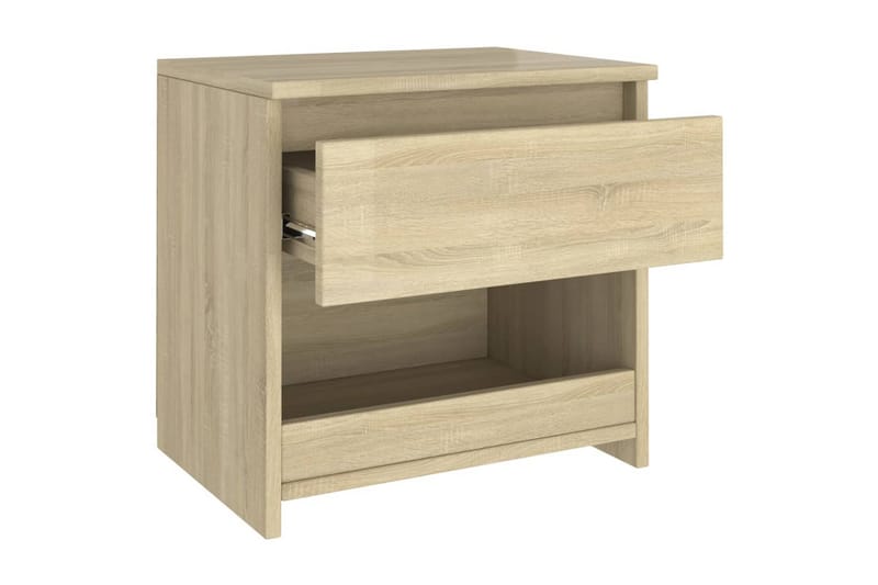 sengebord 40x30x39 cm spånplade sonoma-eg - Brun - Møbler - Borde - Aflastningsbord - Sengebord