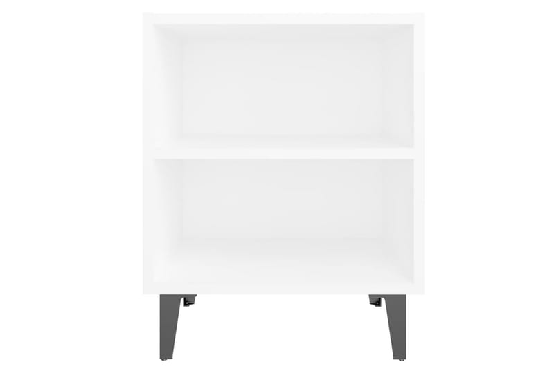 sengebord med metalben 40x30x50 cm hvid - Hvid - Møbler - Borde - Aflastningsbord - Sengebord