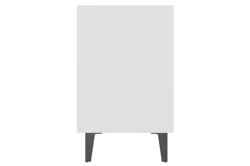 sengebord med metalben 40x30x50 cm hvid - Hvid - Møbler - Borde - Aflastningsbord - Sengebord