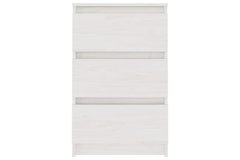 sengeborde 2 stk. 40x29,5x64 cm massivt fyrretræ  hvid - Hvid - Møbler - Borde - Aflastningsbord - Sengebord