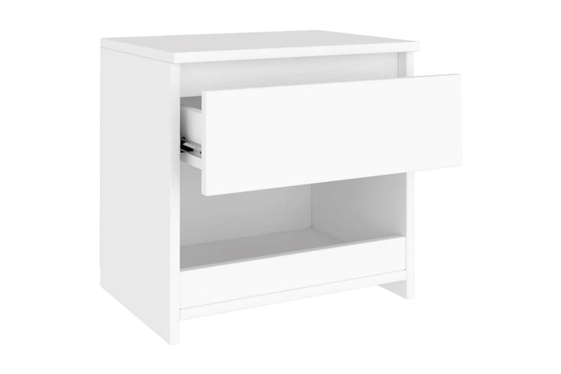 sengeborde 2 stk. 40x30x39 cm spånplade hvid - Hvid - Møbler - Borde - Aflastningsbord - Sengebord