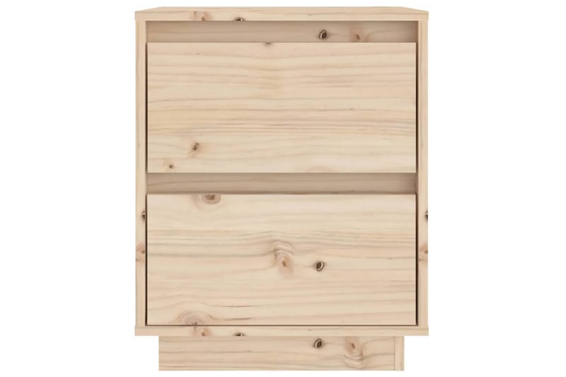 sengeborde 2 stk. 40x35x50 cm massivt fyrretræ - Brun - Møbler - Borde - Aflastningsbord - Sengebord