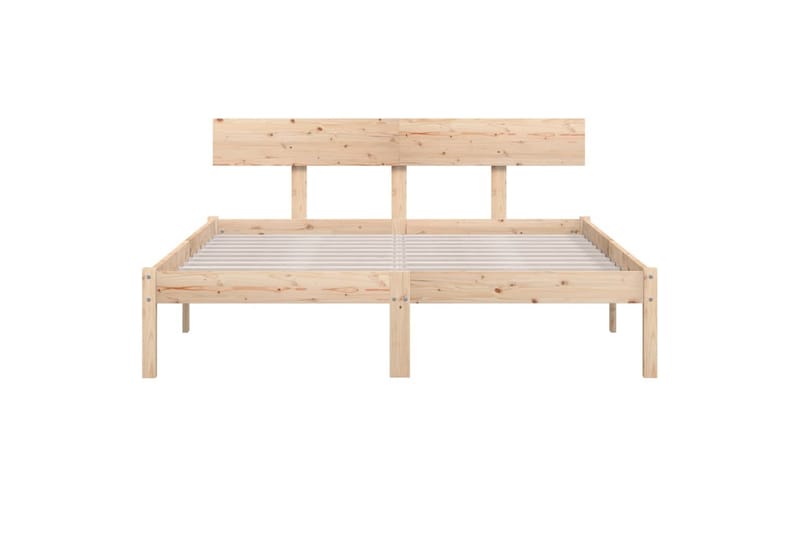 sengeramme 120x190 cm UK Small Double massivt fyrretræ - Brun - Møbler - Borde - Aflastningsbord - Sengebord