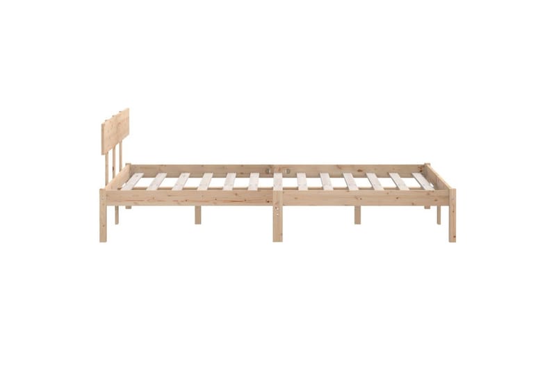 sengeramme 120x190 cm UK Small Double massivt fyrretræ - Brun - Møbler - Borde - Aflastningsbord - Sengebord