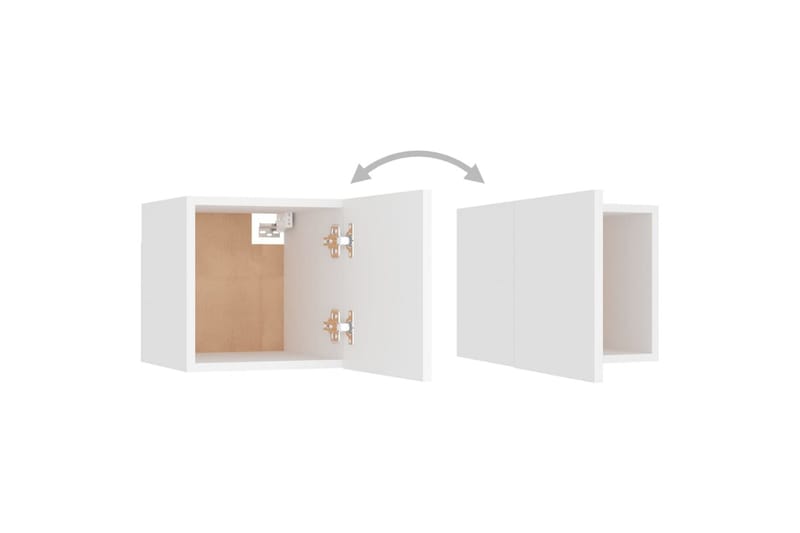 sengeskab 30,5x30x30 cm spånplade hvid - Hvid - Møbler - Borde - Aflastningsbord - Sengebord