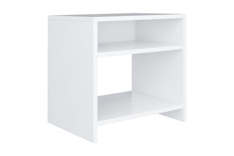 Sengeskab 40 X 30 X 40 Cm Spånplade Hvid - Hvid - Møbler - Borde - Aflastningsbord - Sengebord