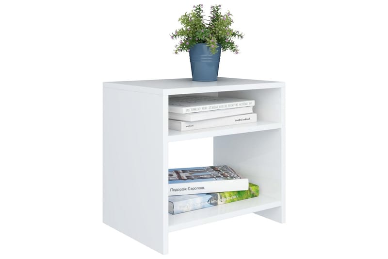 Sengeskab 40 X 30 X 40 Cm Spånplade Hvid - Hvid - Møbler - Borde - Aflastningsbord - Sengebord