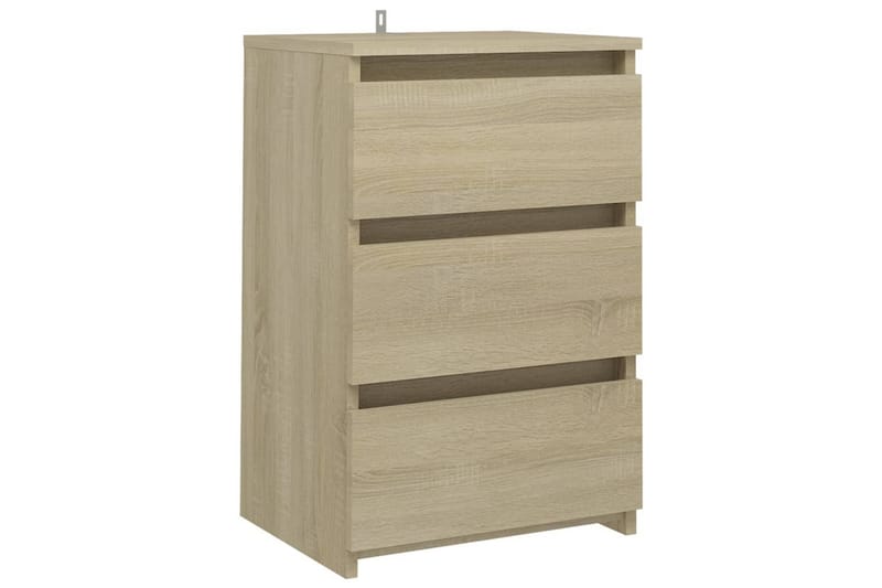 sengeskab 40x35x62,5 cm spånplade sonoma-eg - Brun - Møbler - Borde - Aflastningsbord - Sengebord