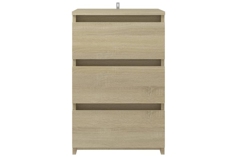 sengeskab 40x35x62,5 cm spånplade sonoma-eg - Brun - Møbler - Borde - Aflastningsbord - Sengebord