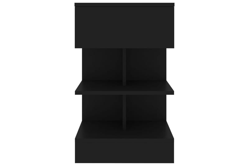 sengeskab 40x35x65 cm spånplade sort - Sort - Sengebord