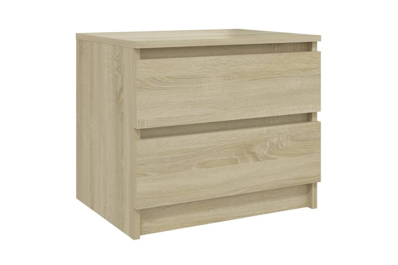 sengeskab 50x39x43,5 cm spånplade sonoma-eg - Brun - Møbler - Borde - Aflastningsbord - Sengebord