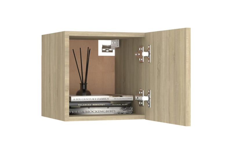 sengeskabe 2 stk. 30,5x30x30 cm sonoma-eg - Brun - Møbler - Borde - Aflastningsbord - Sengebord