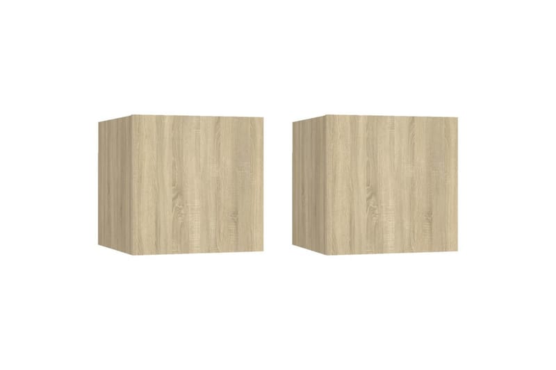 sengeskabe 2 stk. 30,5x30x30 cm sonoma-eg - Brun - Møbler - Borde - Aflastningsbord - Sengebord