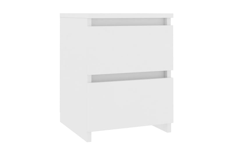 Sengeskabe 2 stk. 30 x 30 x 40 cm spånplade hvid - Hvid - Møbler - Borde - Aflastningsbord - Sengebord