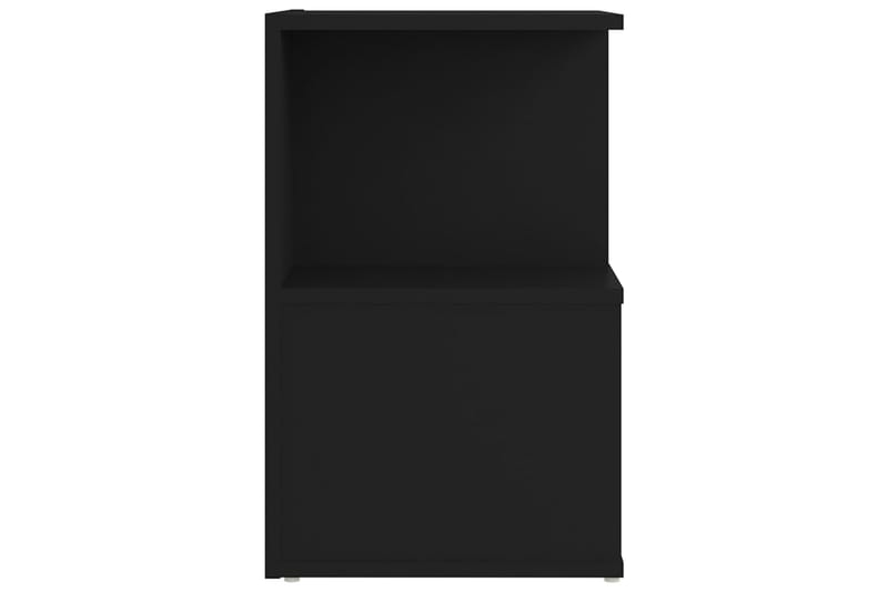 sengeskabe 2 stk. 35x35x55 cm spånplade sort - Sort - Sengebord