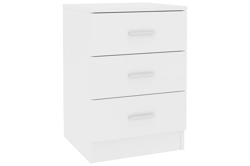 Sengeskabe 2 stk. 38 x 35 x 65 cm spånplade hvid - Hvid - Møbler - Borde - Aflastningsbord - Sengebord