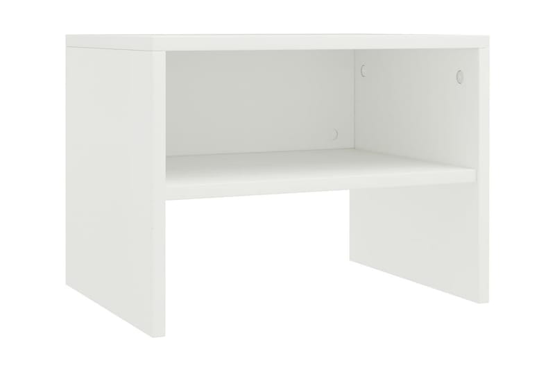 Sengeskabe 2 Stk. 40 X 30 X 30 Cm Spånplade Hvid - Hvid - Møbler - Borde - Aflastningsbord - Sengebord