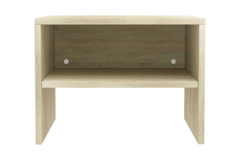 Sengeskabe 2 Stk. 40 X 30 X 30 Cm Spånplade Sonoma-Egesfarve - Brun - Møbler - Borde - Aflastningsbord - Sengebord