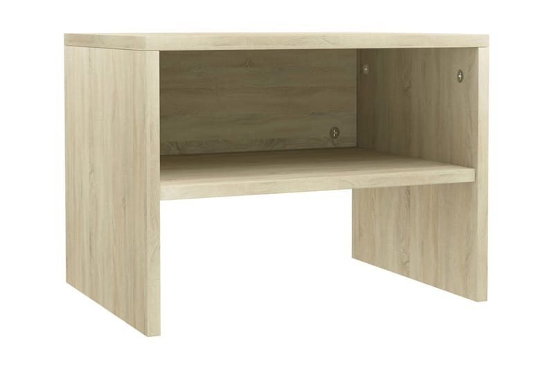 Sengeskabe 2 Stk. 40 X 30 X 30 Cm Spånplade Sonoma-Egesfarve - Brun - Møbler - Borde - Aflastningsbord - Sengebord