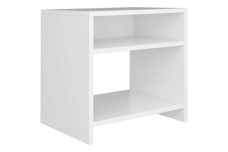 Sengeskabe 2 Stk. 40 X 30 X 40 Cm Spånplade Hvid - Hvid - Møbler - Borde - Aflastningsbord - Sengebord