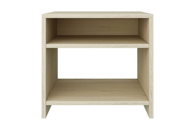 Sengeskabe 2 Stk. 40 X 30 X 40 Cm Spånplade Sonoma-Egesfarve - Brun - Møbler - Borde - Aflastningsbord - Sengebord