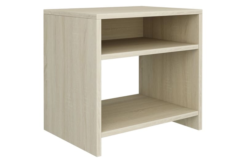 Sengeskabe 2 Stk. 40 X 30 X 40 Cm Spånplade Sonoma-Egesfarve - Brun - Møbler - Borde - Aflastningsbord - Sengebord