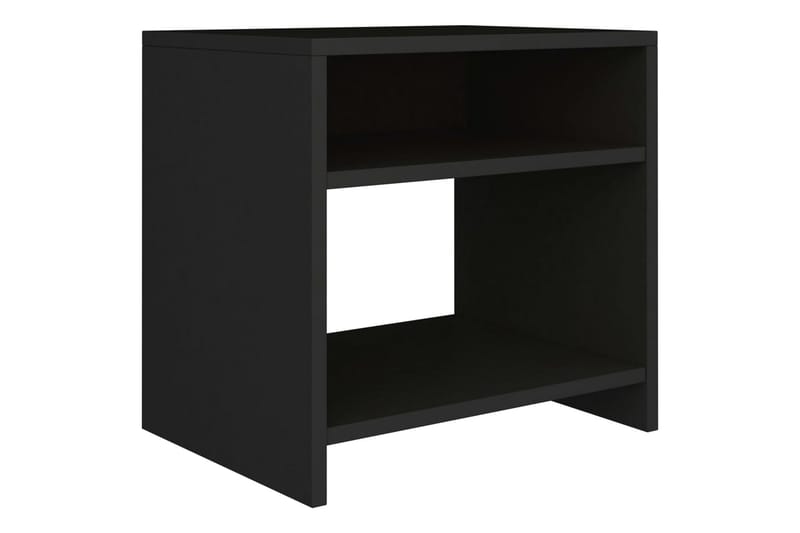 Sengeskabe 2 Stk. 40 X 30 X 40 Cm Spånplade Sort - Sort - Møbler - Borde - Aflastningsbord - Sengebord