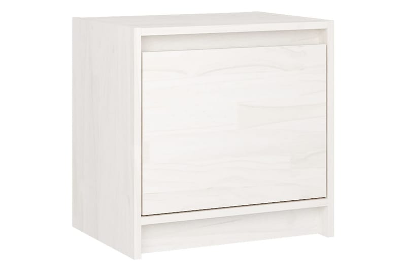 sengeskabe 2 stk. 40x30,5x40 cm massivt fyrretræ hvid - Hvid - Møbler - Borde - Aflastningsbord - Sengebord