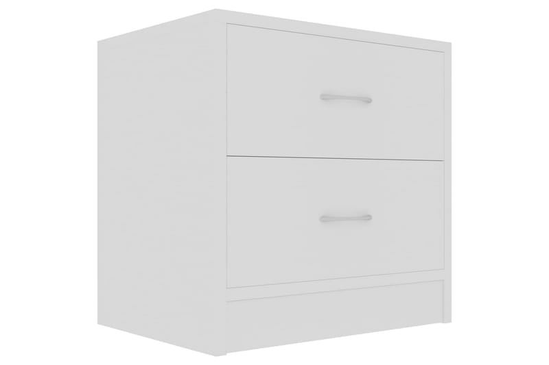 Sengeskabe 2 stk. 40x30x40 cm Spånplade Hvid - Hvid - Møbler - Borde - Aflastningsbord - Sengebord